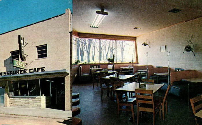 Missaukee Cafe - Old Postcard Photo